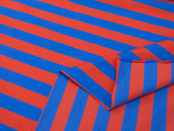Denim Streifen blau-rot quer – Bild 5