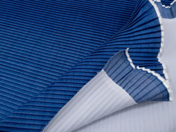 Denim Plissee blau – Bild 2