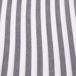 Stoff Viskose Streifen weiss-schwarz
