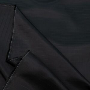 Stoff Futter schwarz in schwarz Nadelstreifen