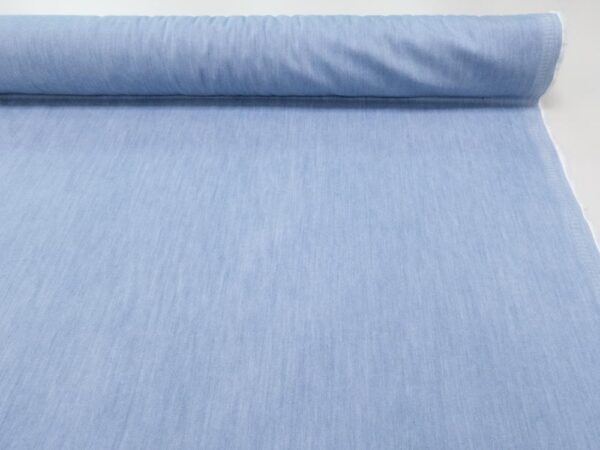 Stoff Denim Bleached Blu – Bild 3