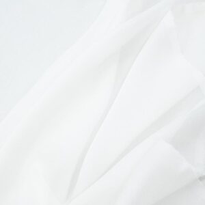 Stoff Seide Chiffon Coconut Milk