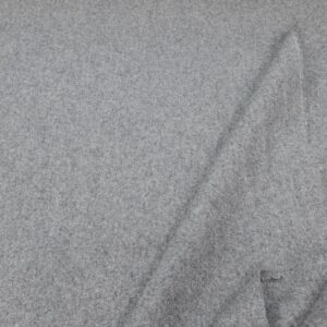 Stoff Wolle Loden hellgrau meliert