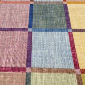 Stoff Doppelgewebe Köper Karos a la 50s