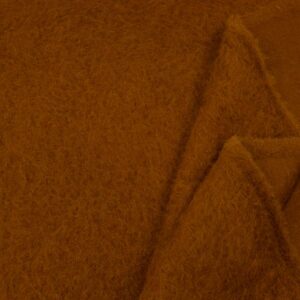Stoff Alpaka-Schurwolle rostbraun