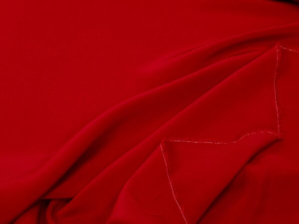 Stoff Seide Krepp de Chine gefärbt Cherrytomaten Rot – Bild 2