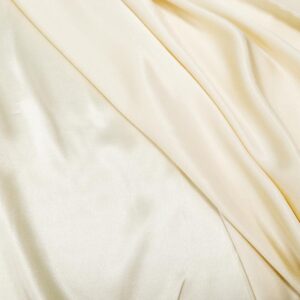 Stoff Viskose Satin Eggnog
