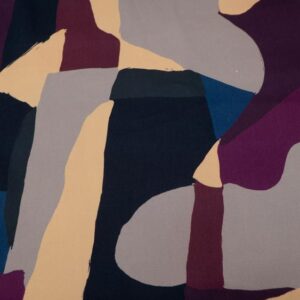 Stoff BWSatin Camouflage violett