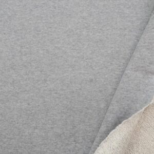 Stoff Sommersweat XL hellgrau meliert