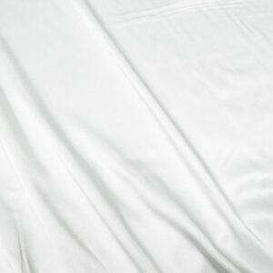 Stoff Viskose Satin weiss