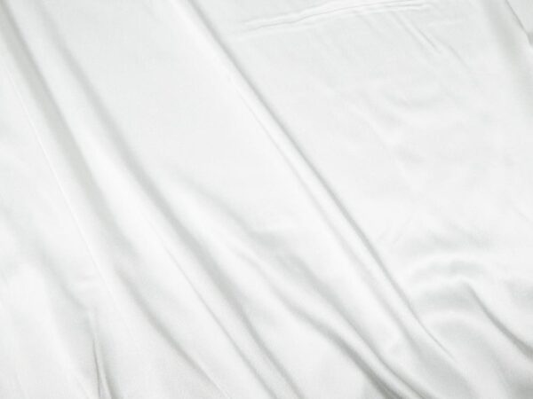 Stoff Viskose Satin weiss