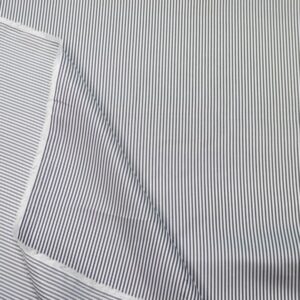 Stoff Futter Streifen 1-2mm dunkelgrau-weiss