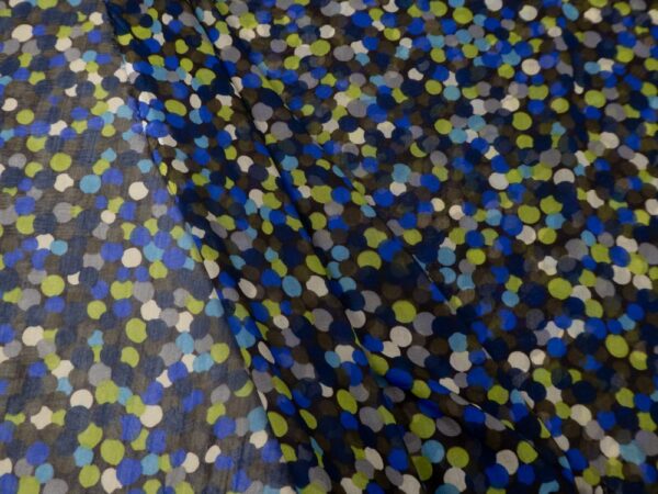 Stoff SE-BW Crepe Chiffon blau – Bild 2