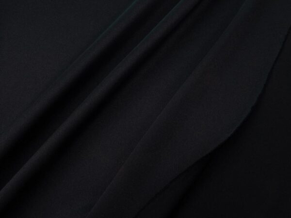 Stoff Polyester glänzend schwarz