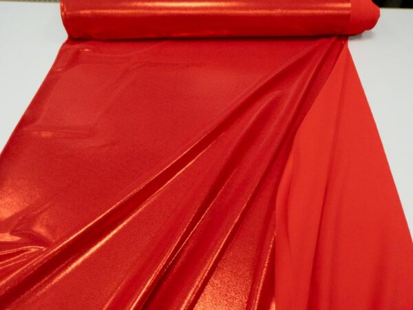 Stoff Fashion Elastic Lycra shiny red – Bild 3