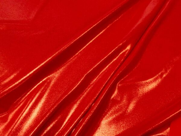 Stoff Fashion Elastic Lycra shiny red