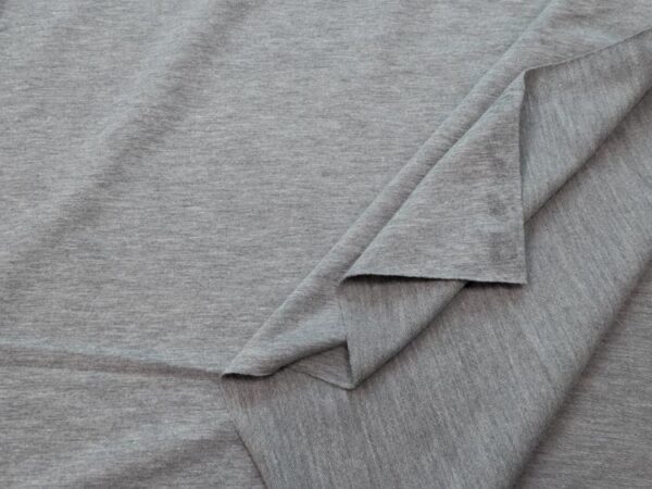 Stoff French Terry Uni hellgrau
