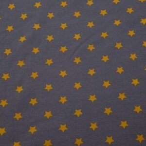 Stoff Jersey Sterne grau