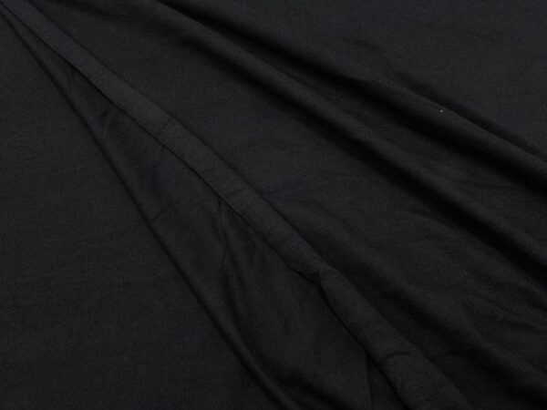 Stoff Solid Knit black – Bild 2
