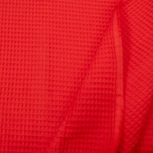 Stoff Waffelpiqué Flame Scarlet (rot)