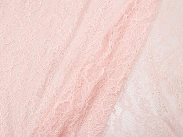 Stoff Spitze Doppelbordüre rosa – Bild 2