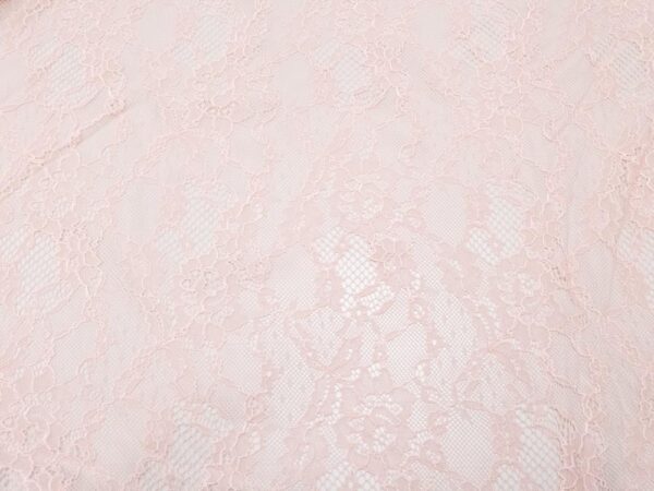 Stoff Spitze Doppelbordüre rosa