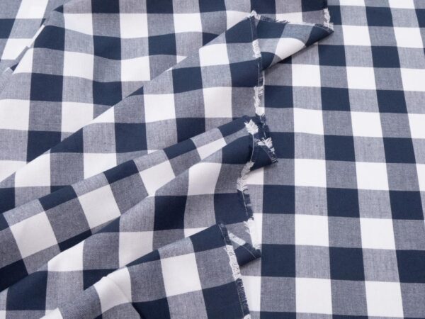 Stoff Carolina Gingham navy-white – Bild 2