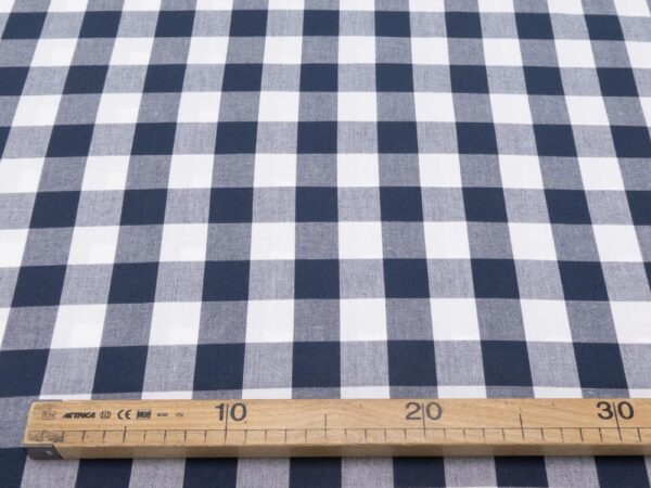 Stoff Carolina Gingham navy-white – Bild 4