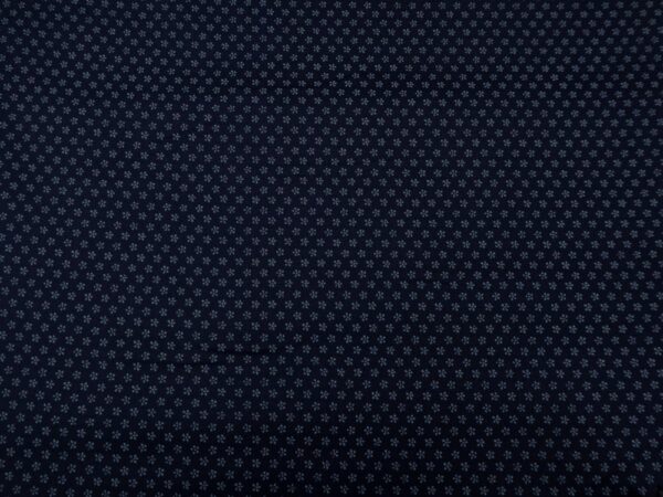 Stoff Printed Sheeting - little Flowers on indigo