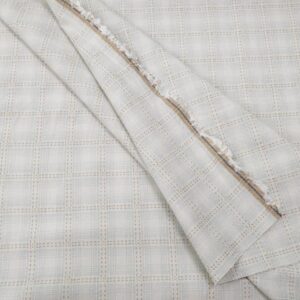 Stoff Cotton Yarn Dyed Dobby Cloth Japan Streifen-Karo Heftstich grünblau