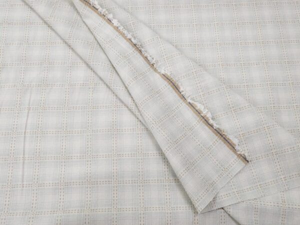Stoff Cotton Yarn Dyed Dobby Cloth Japan Streifen-Karo Heftstich grünblau