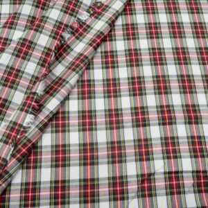 Stoff House of Wales Plaid ivory