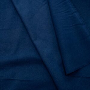 Stoff Flannel Solid Navy