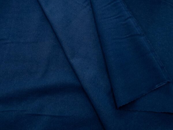 Stoff Flannel Solid Navy