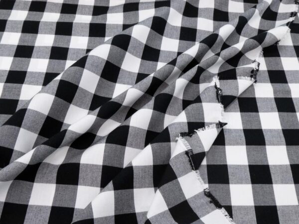 Stoff Carolina Gingham black – Bild 2