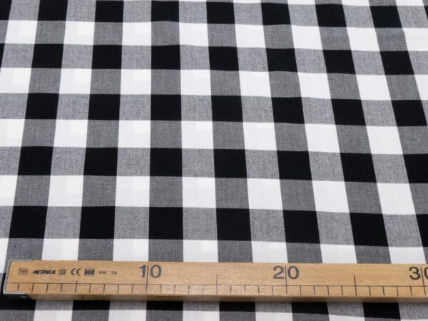 Stoff Carolina Gingham black – Bild 4
