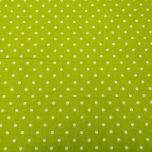 Stoff Sevenberry Canvas Natural Dots Lime
