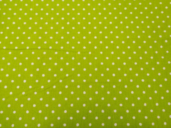 Stoff Sevenberry Canvas Natural Dots Lime