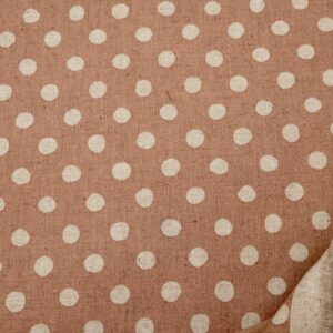 Stoff Sevenberry Canvas Natural Dots Blush