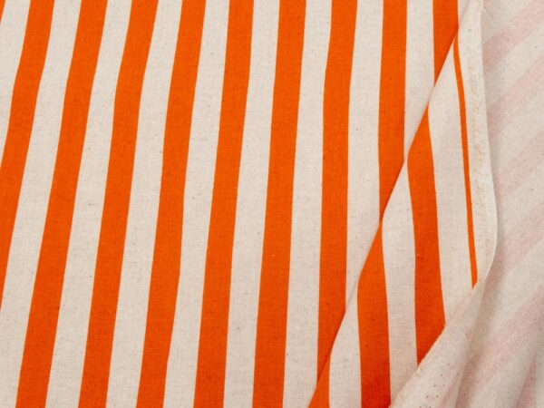 Stoff Sevenberry Natural Stripes orange