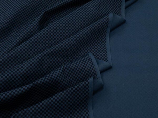 Stoff Sevenberry Kasuri midnight XS Karos blau – Bild 2