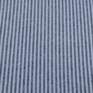 Stoff Essex Yarn Dyed Classic Woven Streifen 3mm denim