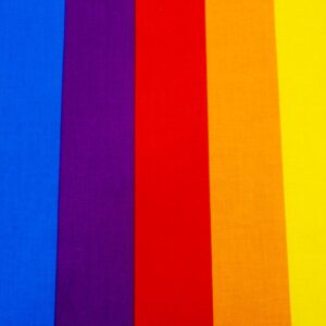 Stoff Baumwolle Rainbow Stripes Pride