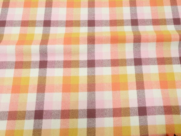 Stoff Mammonth Organic Flannel Karo honeysuckle – Bild 2