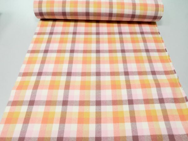 Stoff Mammonth Organic Flannel Karo honeysuckle – Bild 3