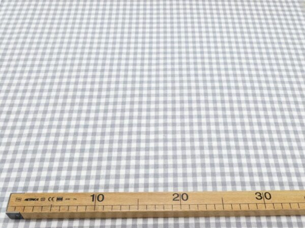 Stoff Essex Yarn Dyed Classic Woven Karos 5mm steel – Bild 4