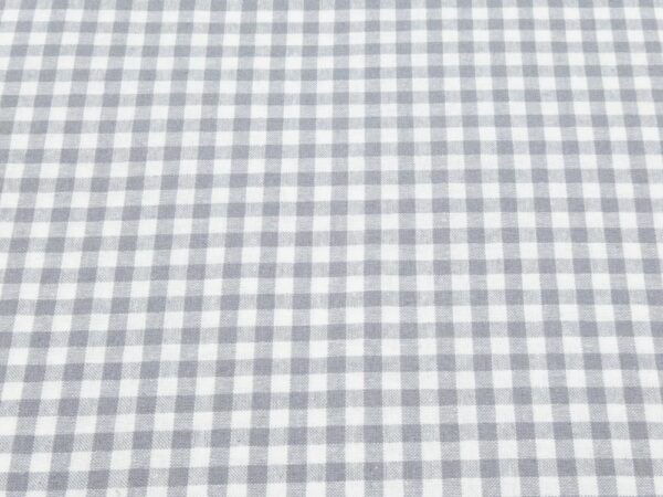 Stoff Essex Yarn Dyed Classic Woven Karos 5mm steel