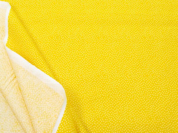 Stoff Baumwolle Garden Pindot - lemon