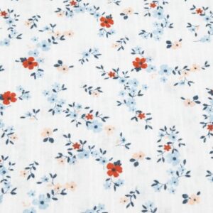 Stoff Double Gauze Sufle petite Fleur
