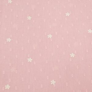 Stoff Baumwolle Plumetis Bonfleur rosa